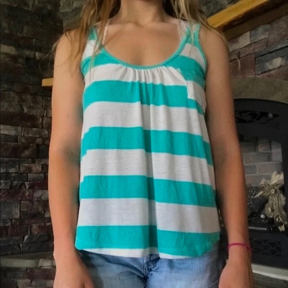 Striped, Flowy Billabong Tank Top - Picture 3 of 5